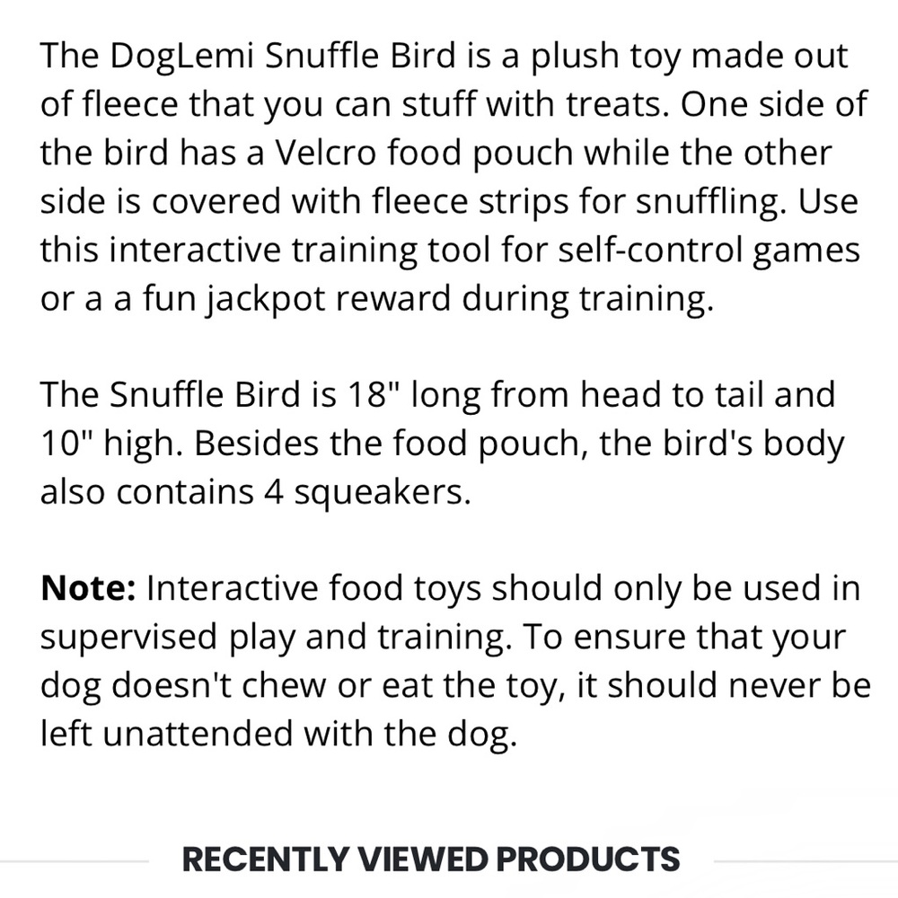 Dog Toy NWT Snuffle Treat Search Interactive Toy with Squeaker Scent Work Game - Picture 9 of 9
